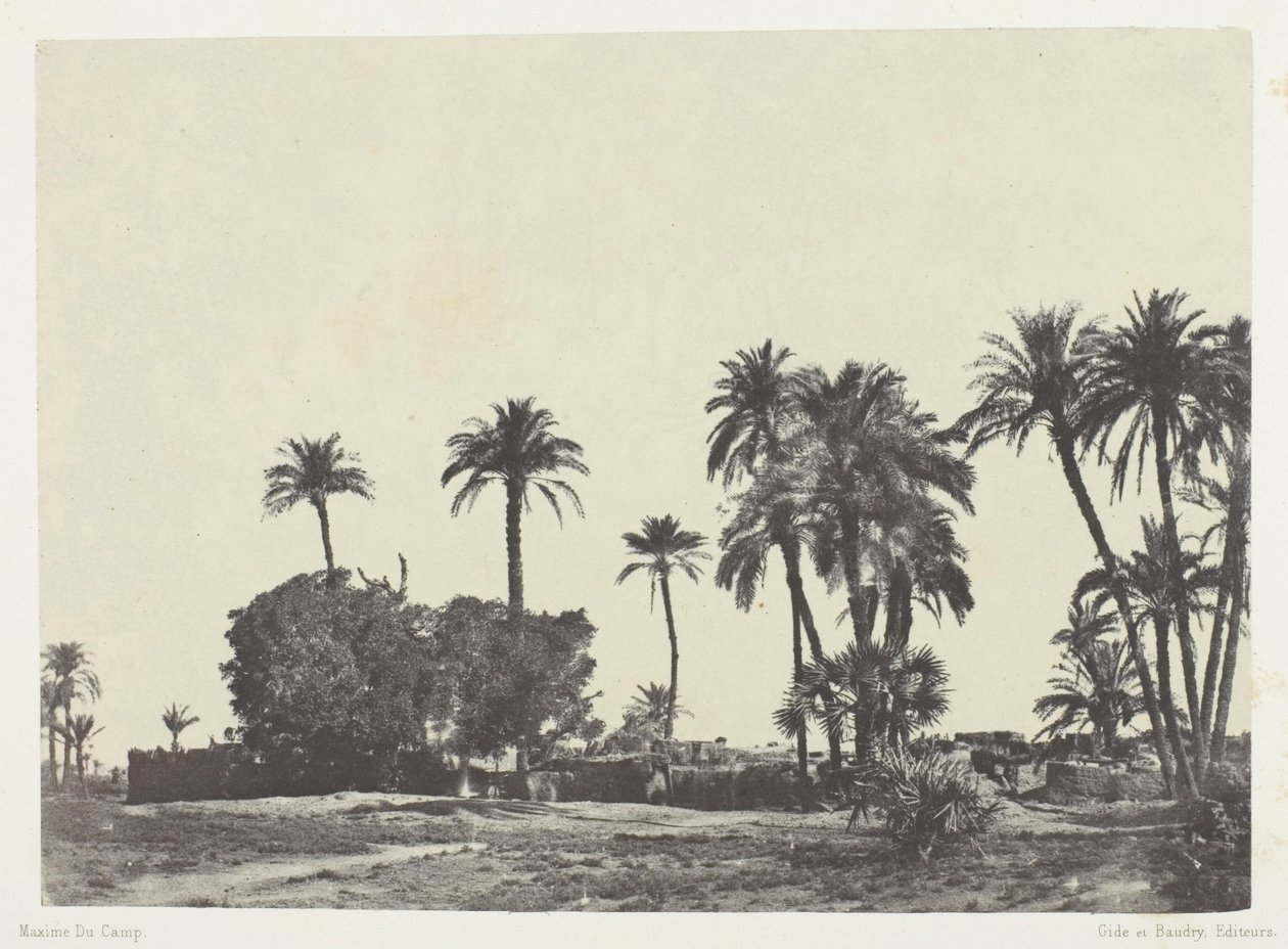Dorf Hamameh, Oberägypten von Maxime Du Camp
