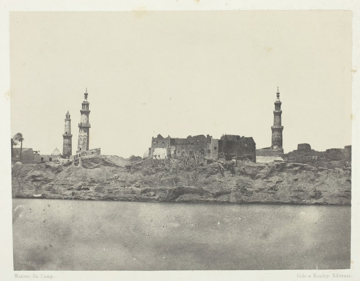 Vue Générale, Girgeh, Oberägypten, 1849-51, gedruckt 1852 von Maxime Du Camp