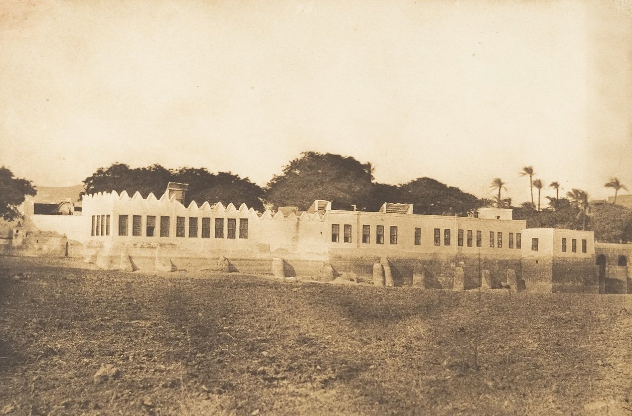 Vue du Divan et du Palais du Gouverneur, à Syout, 1849-50 von Maxime Du Camp