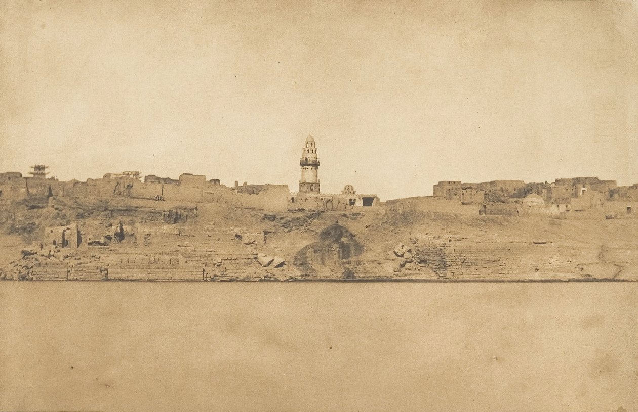 Allgemeine Ansicht von Esné Nr. 2, mittlerer Teil, 1849-50 von Maxime Du Camp