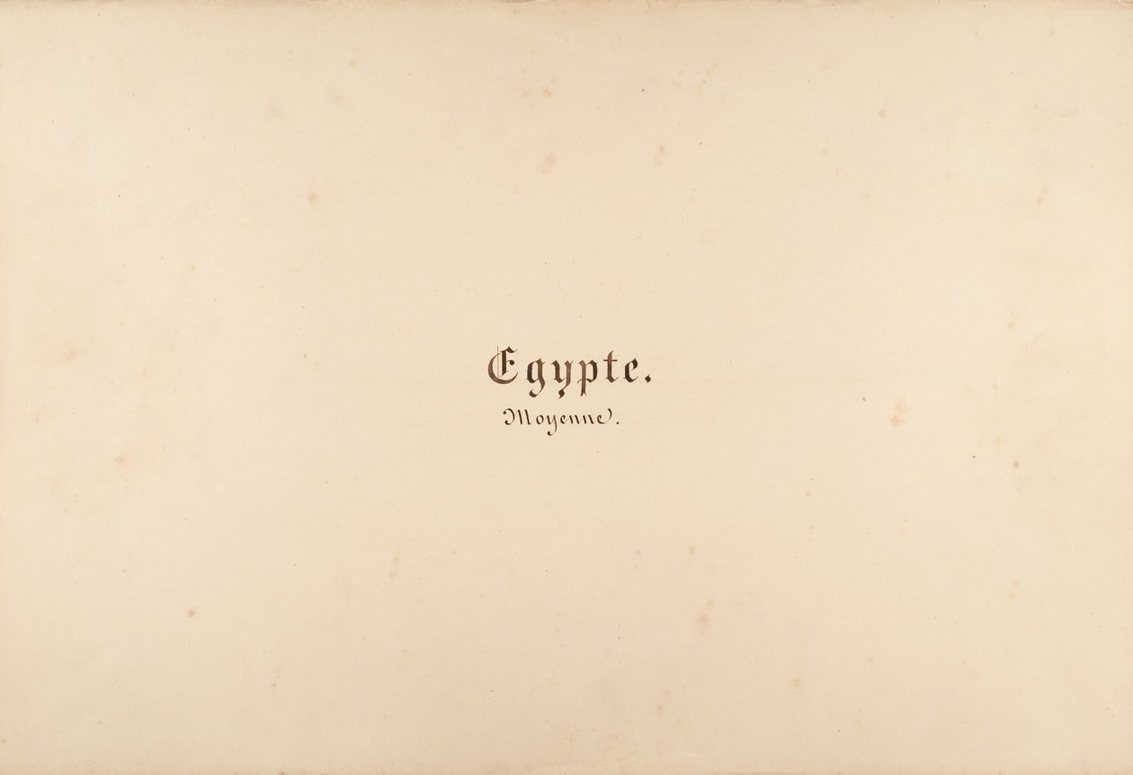 Ägypten, Nubien, Syrien: Landschaften und Monumente, 1849-50 von Maxime Du Camp