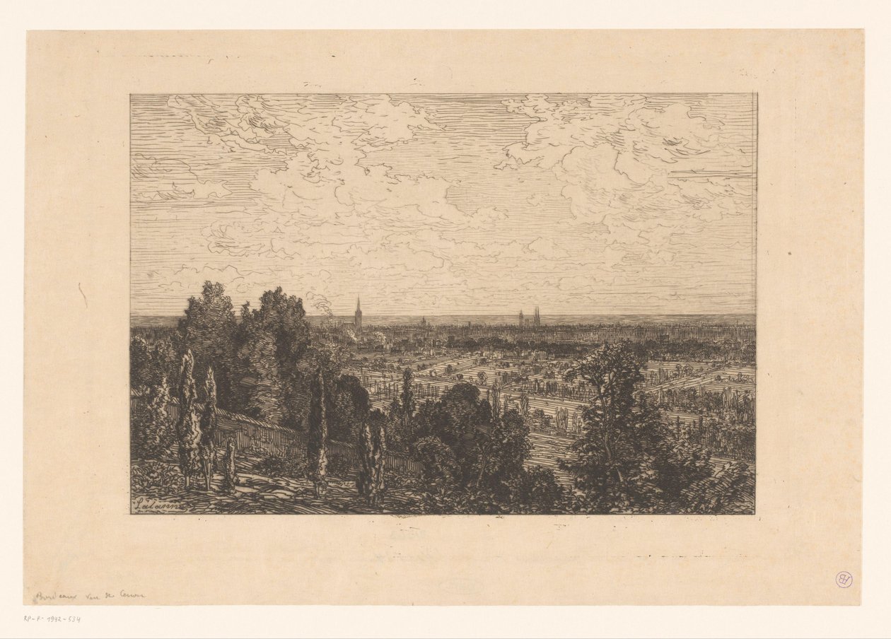 Ansicht von Cenon von Maxime François Antoine Lalanne