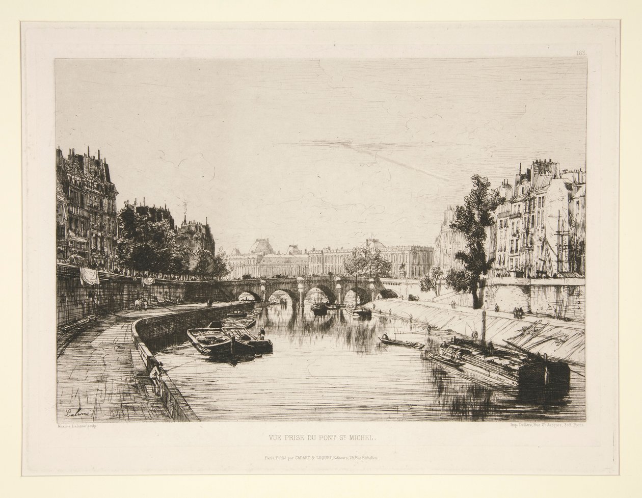 Ansicht vom Pont Saint-Michel von Maxime Lalanne