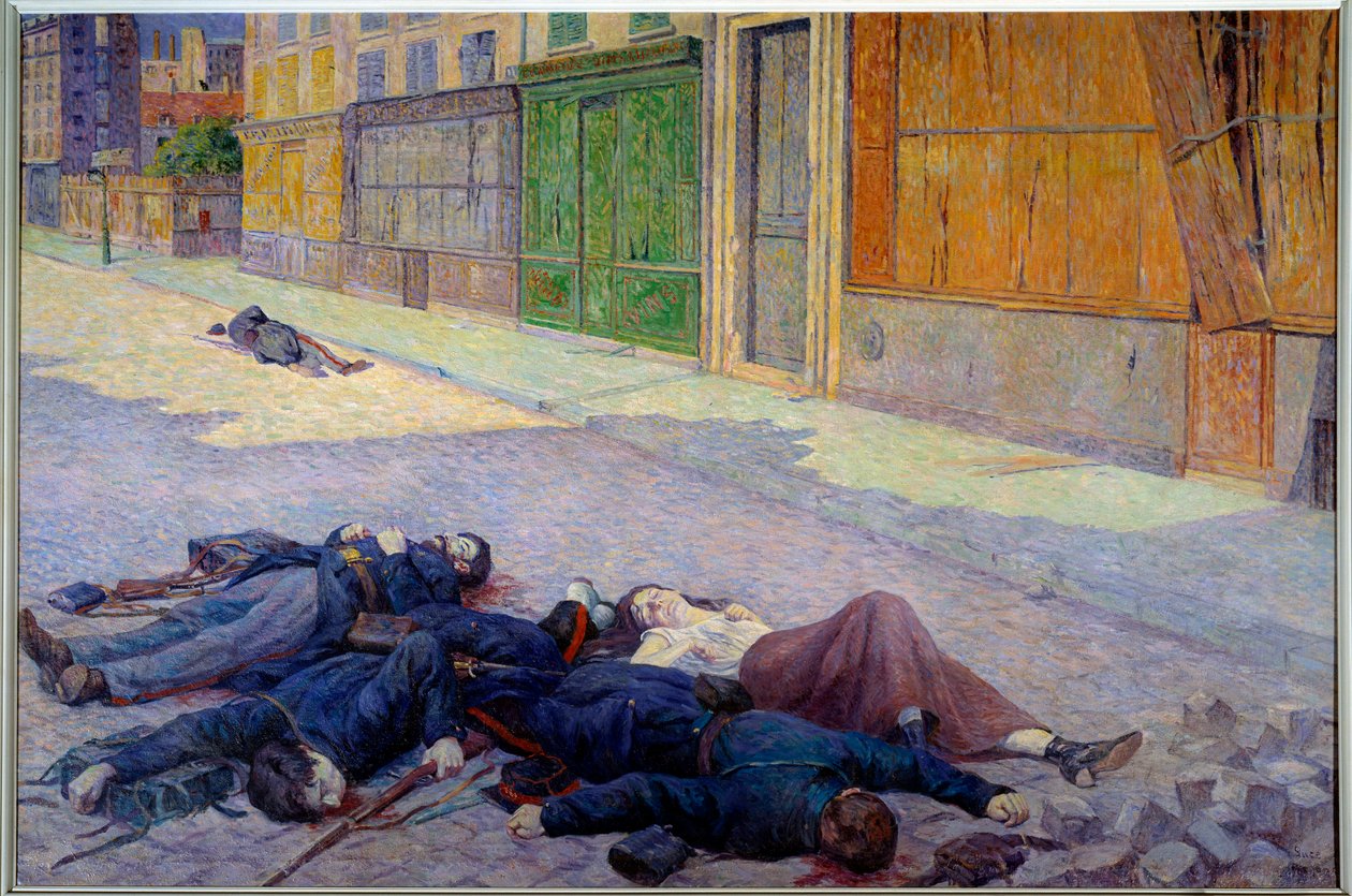 Eine Straße in Paris im Mai 1871 oder die Kommune von Maximilien Luce