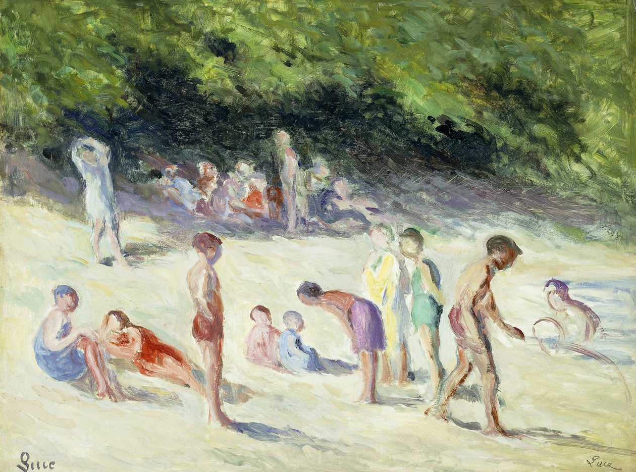 Die Badenden von Mericourt von Maximilien Luce