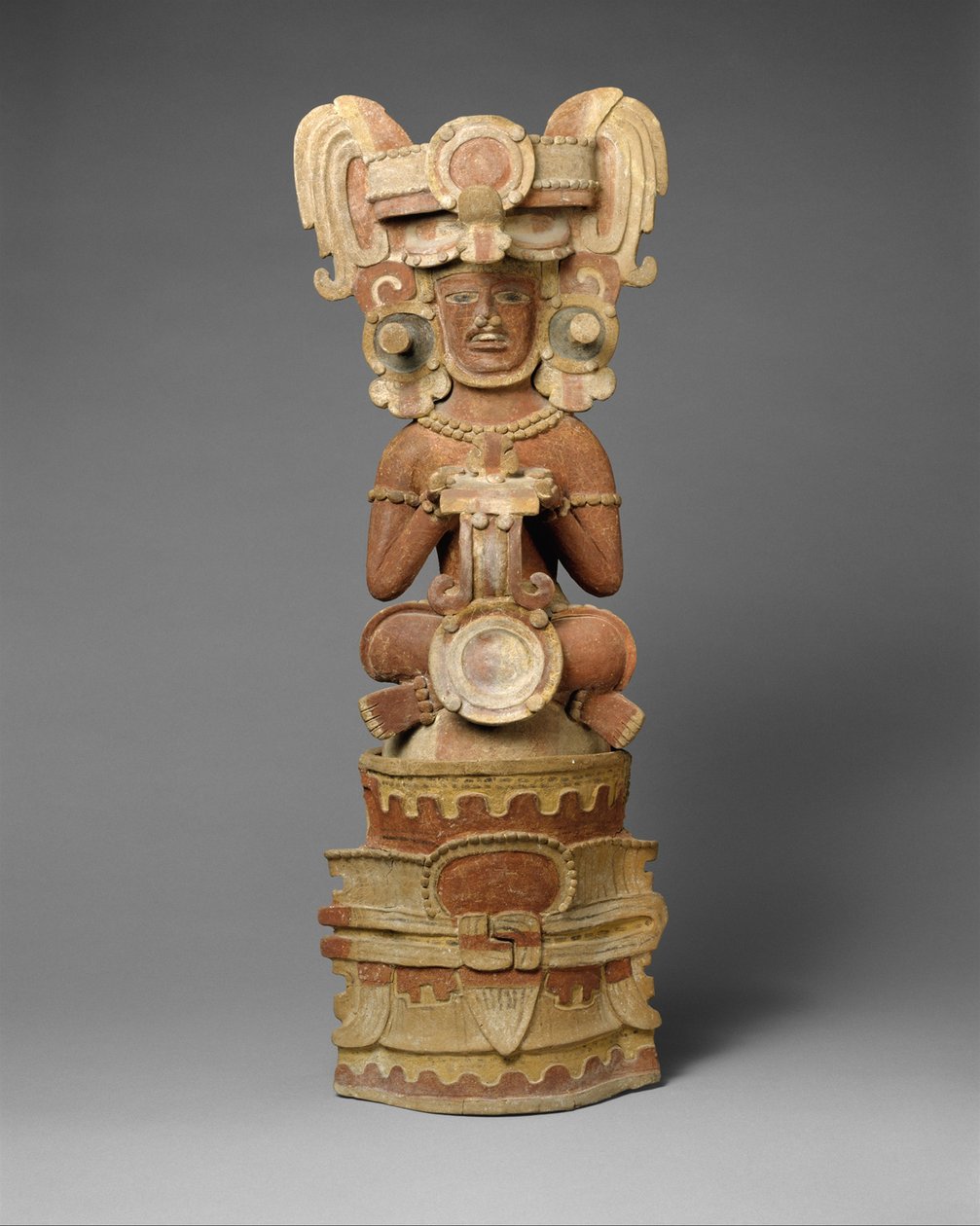 Räuchergefäß des sitzenden Königs, 4. Jahrhundert von Mayan