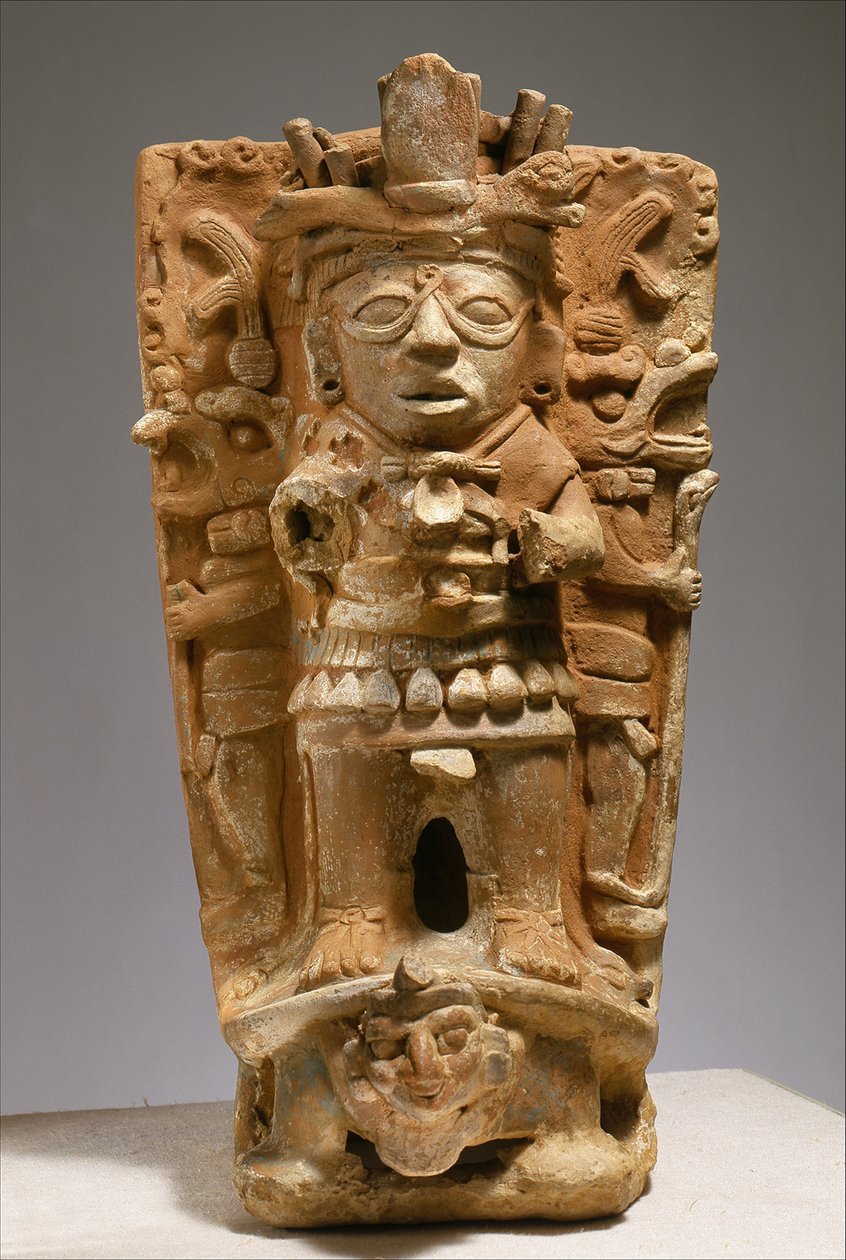 Weihrauchhalter aus Mexiko, Mitte 7.-9. Jahrhundert von Mayan