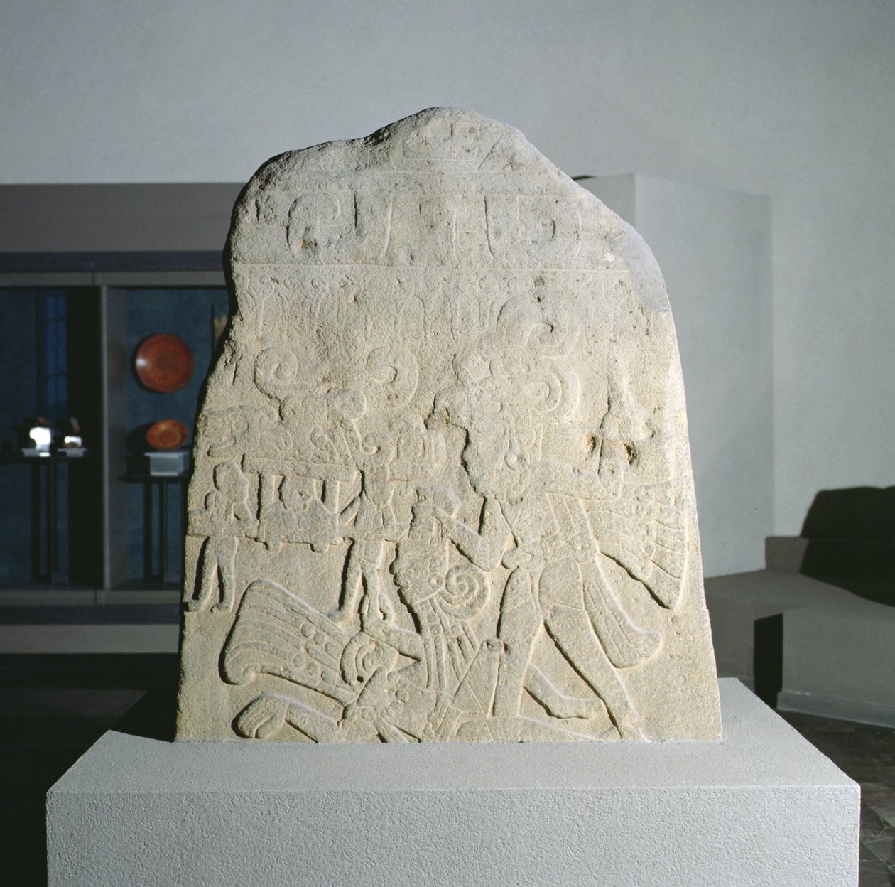 Stele 21 aus Izapa, Chiapas, Mexiko, Frühklassische Periode (300-600 n. Chr.) von Mayan Mayan