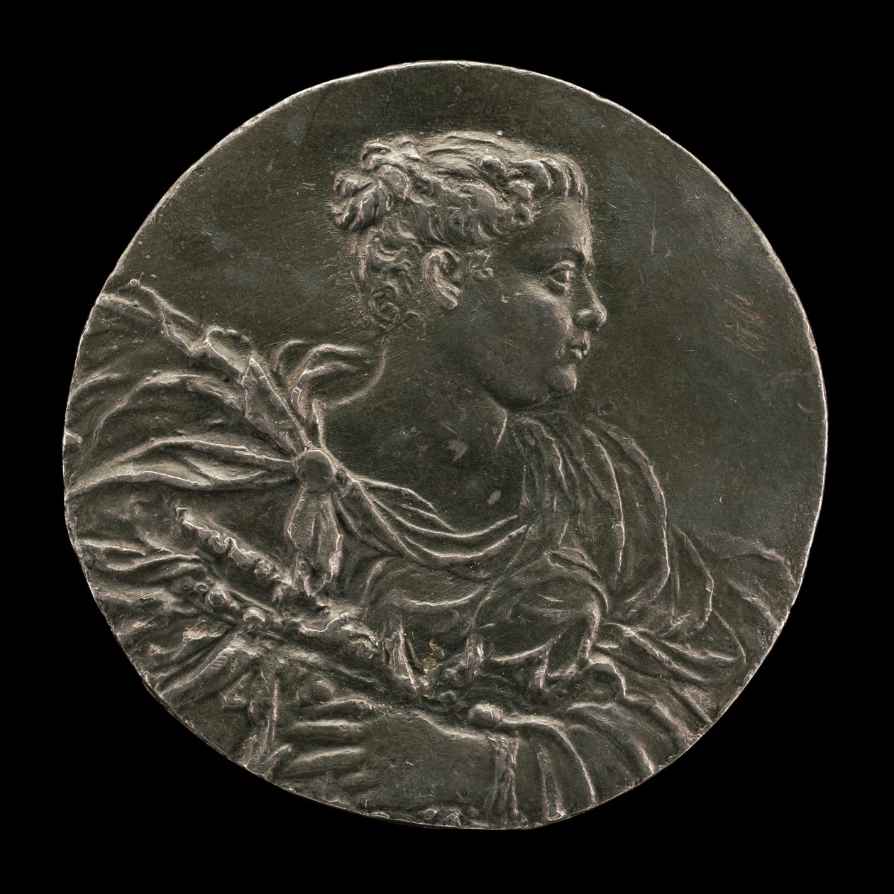 Eine junge Frau aus Venedig in Kleid und Mantel, ca. 1563 von Medallist A.A.