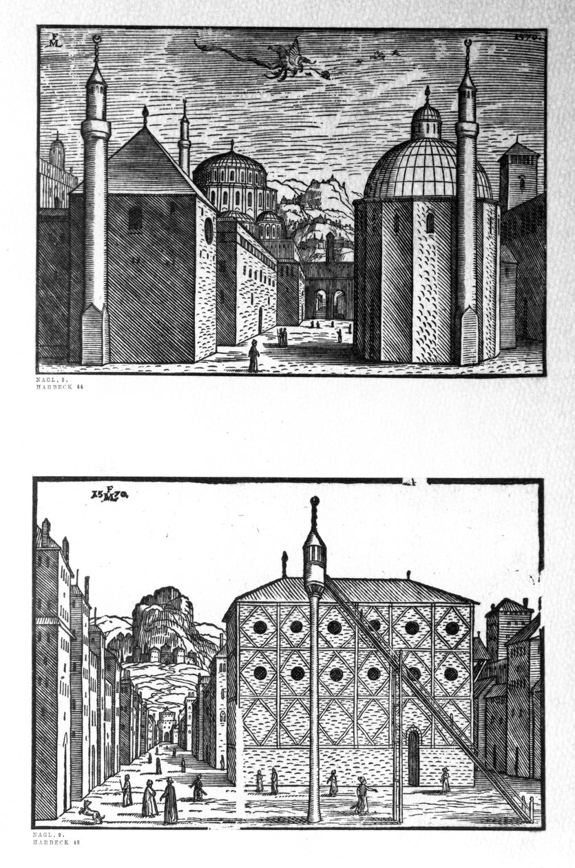 Straßen und Moscheen von Konstantinopel, 1570 von Melchior Lorck