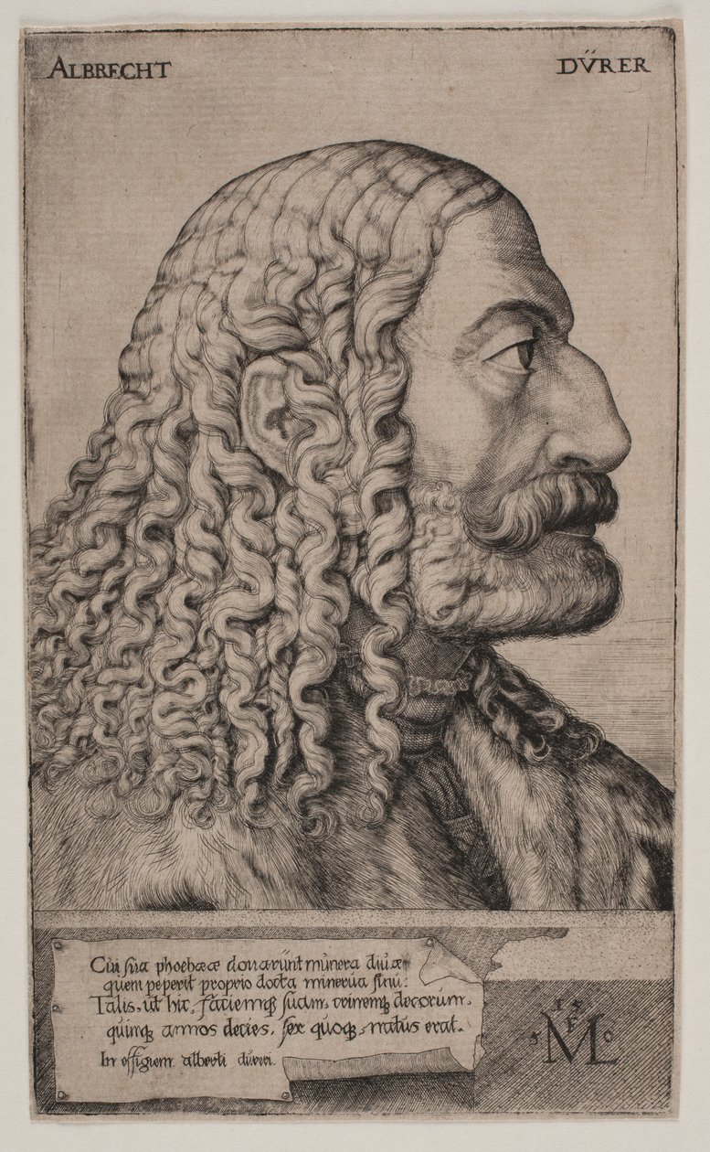 Porträt von Albrecht Dürer von Melchior Lorck