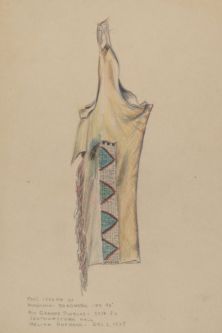 Hirschlederhose mit Perlenstickerei von Melita Hofmann