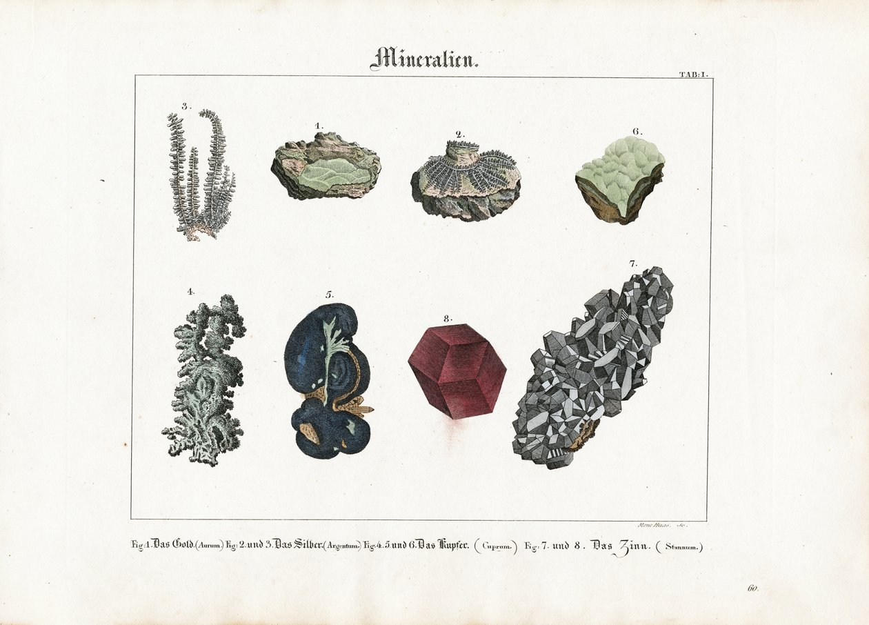 Metallische Mineralien und Kristalle von Meno Haas