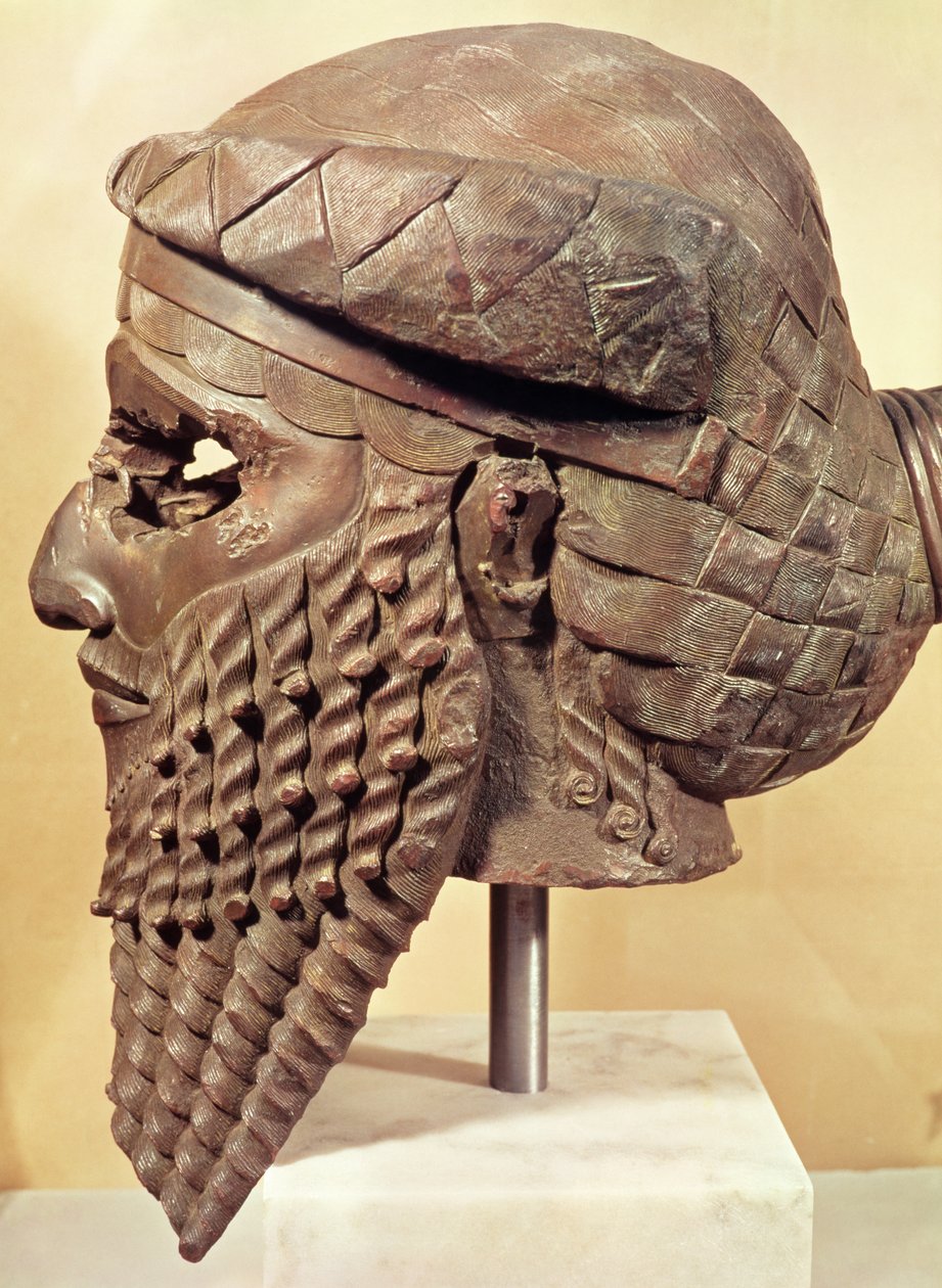 Kopf von Sargon I (ca. 2334-2279 v. Chr.) (Detail) von Mesopotamian