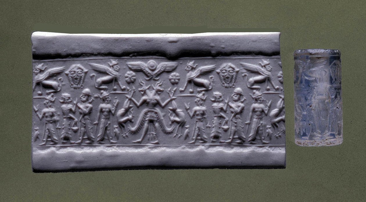 Zylindersiegel, Nordsyrien von Mesopotamian Mesopotamian