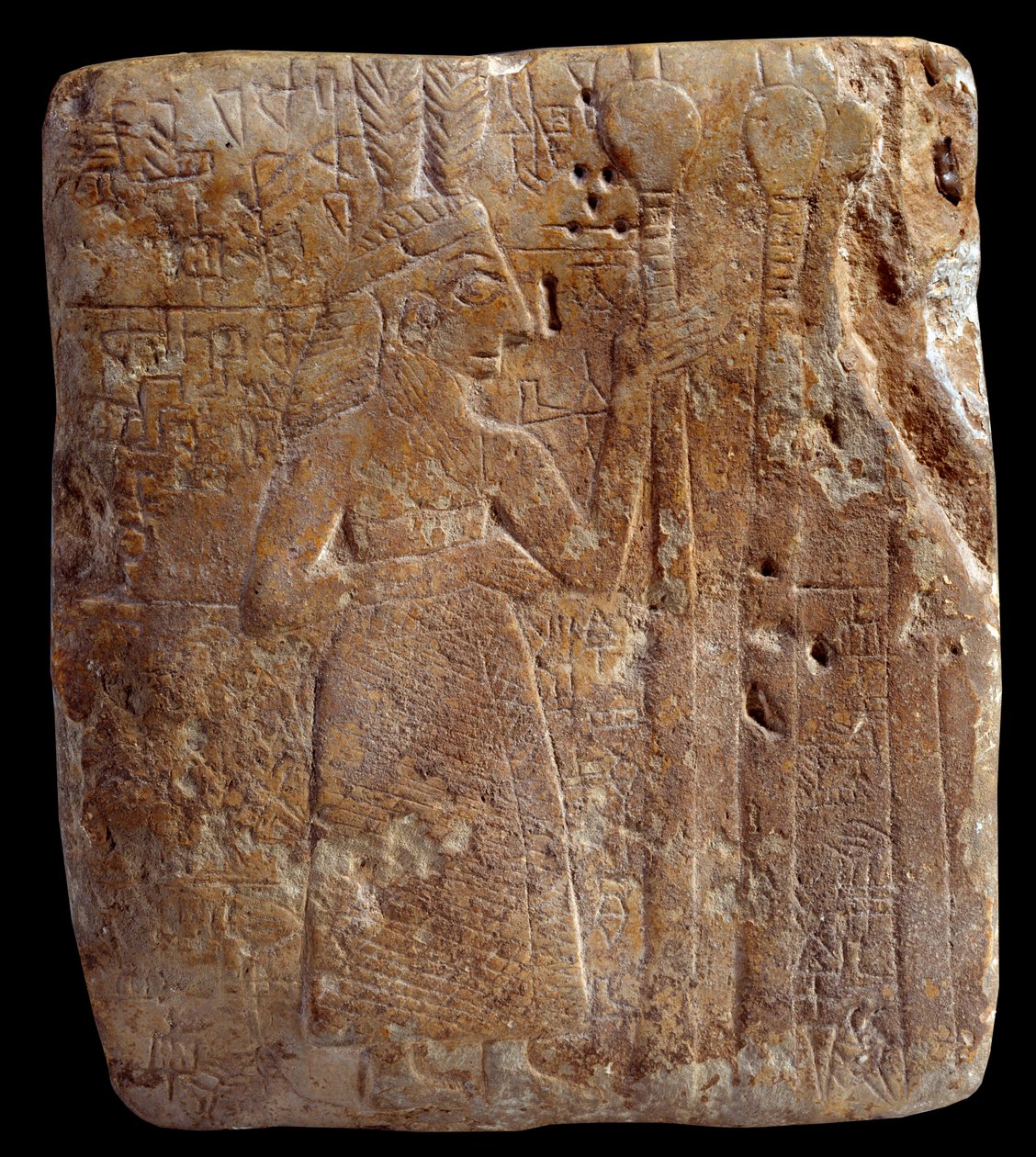 Mesopotamien. Kunst der Sumerer: Figur mit Federn von Mesopotamian Mesopotamian