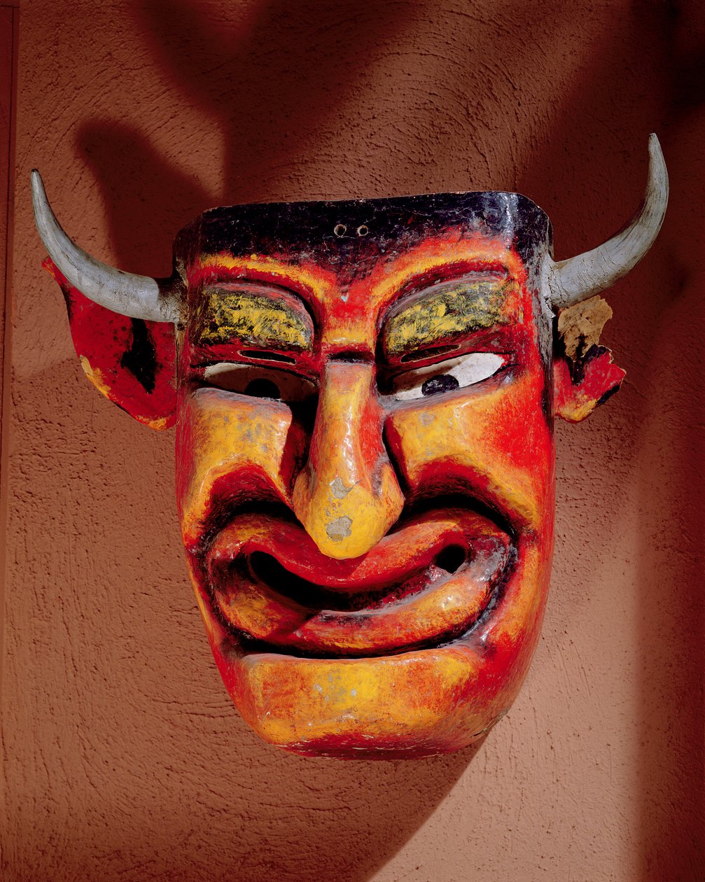 Teufelsmaske für eine Pastorela aus der Region Guerrero in Mexiko von Mexican School