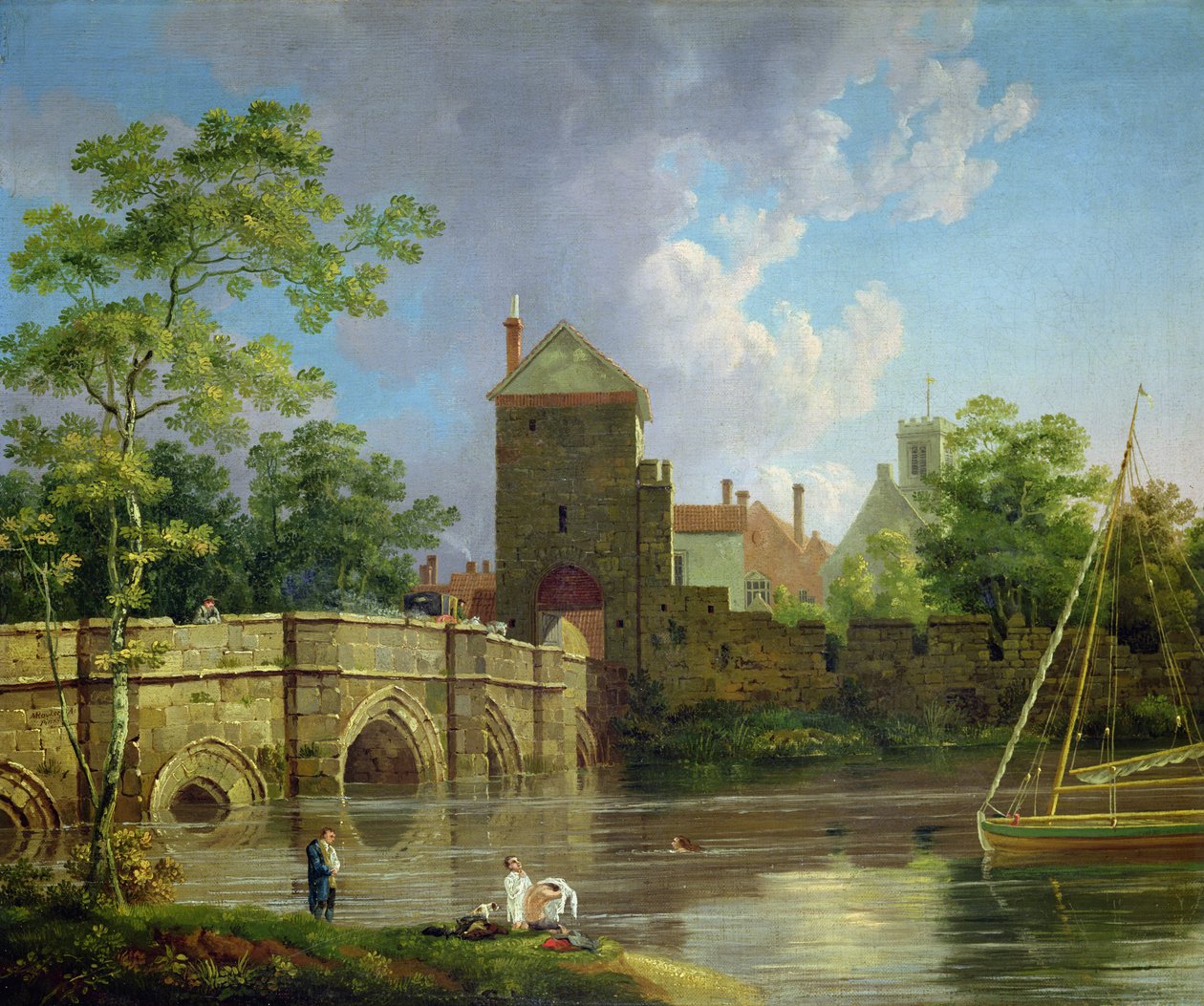 Layerthorpe Postern, York, um 1769 von Michael (1743-1801) Rooker