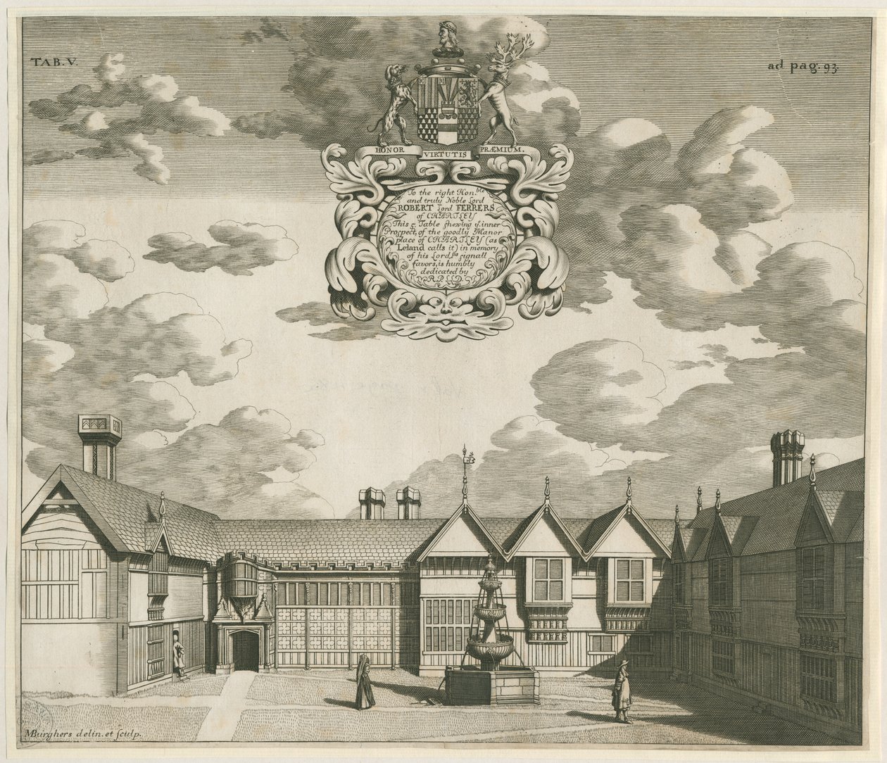 Chartley Manor House von Michael Burghers