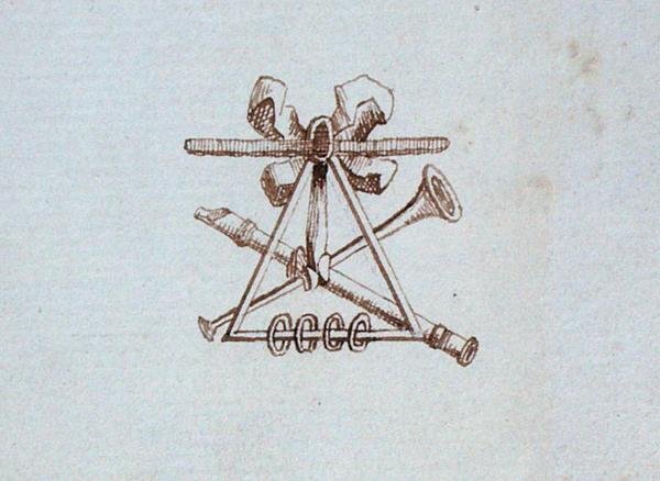 Zeichnung aus Michael Faradays Sammelalbum von Michael Faraday