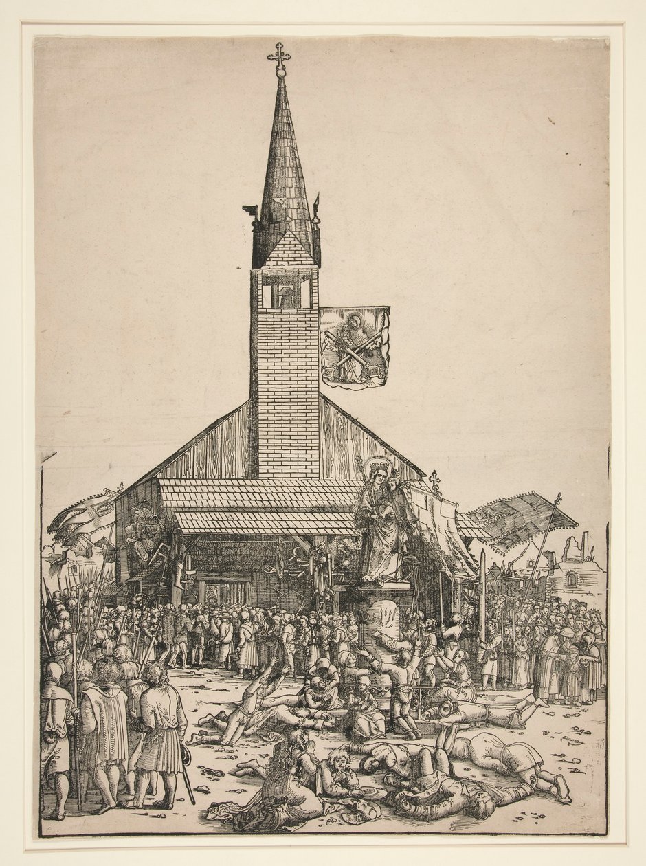 Die Wallfahrt zur Kirche der Schönen Jungfrau in Regensburg von Michael Ostendorfer
