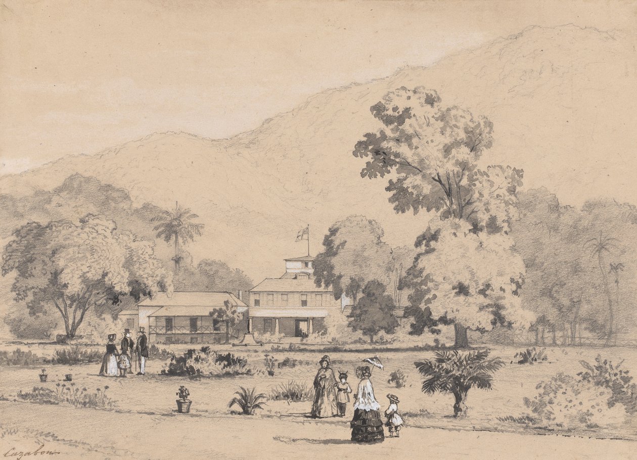 Die Residenz des Gouverneurs, St. Anns von Michel Jean Cazabon