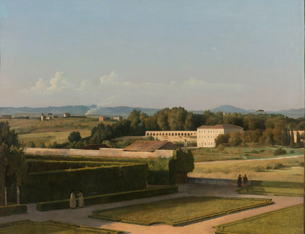 Ansicht der Gärten der Villa Medici von Michel Martin Drolling