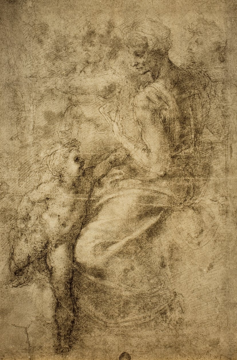 Studie für eine Sibylle der Sixtinischen Kapelle (Gallerie dell