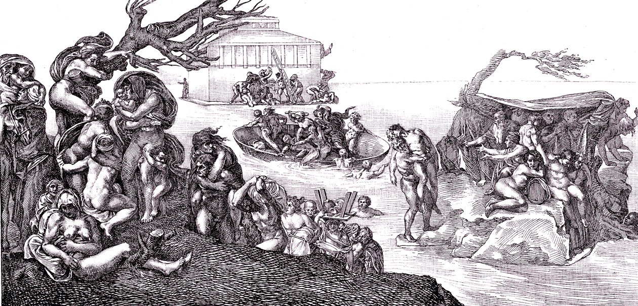 Die Flut von Michelangelo (after) Buonarroti