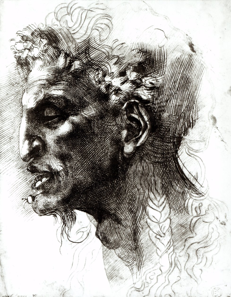 Kopf eines Satyrs von Michelangelo Buonarroti