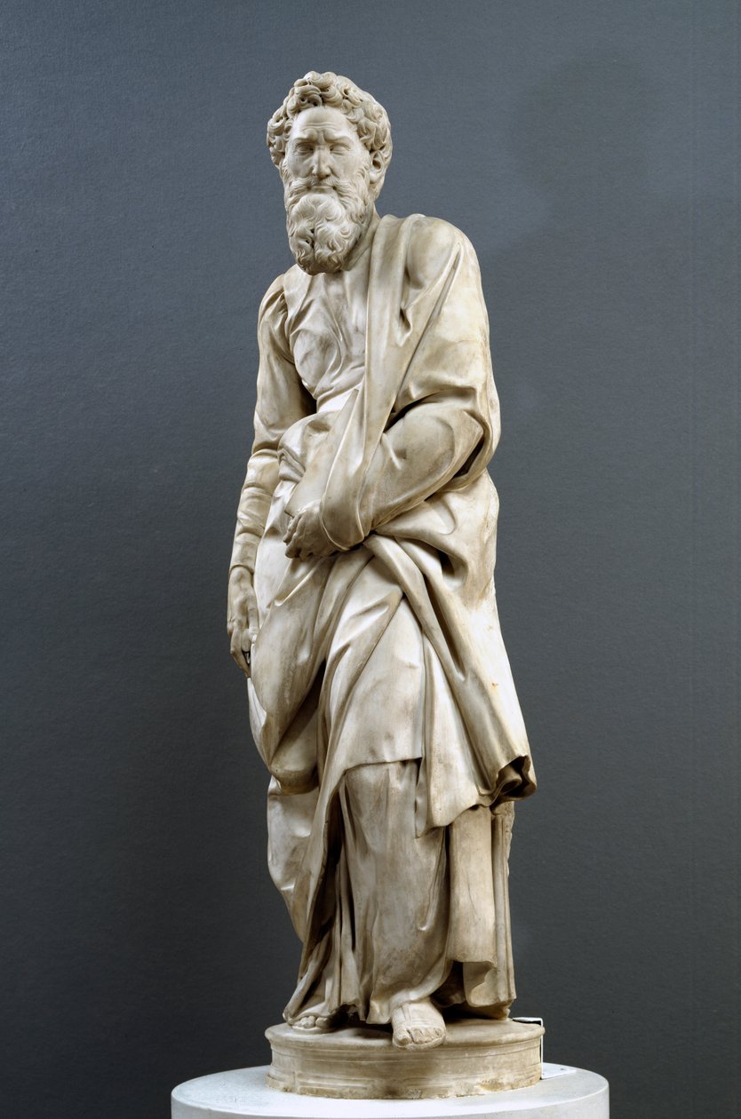 Der Heilige Paulus, vom Piccolomini-Altar, 1501-4 (Marmor) von Michelangelo Buonarroti