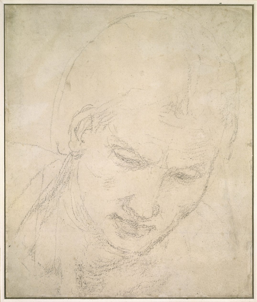 Studie eines Kopfes von Michelangelo Buonarroti