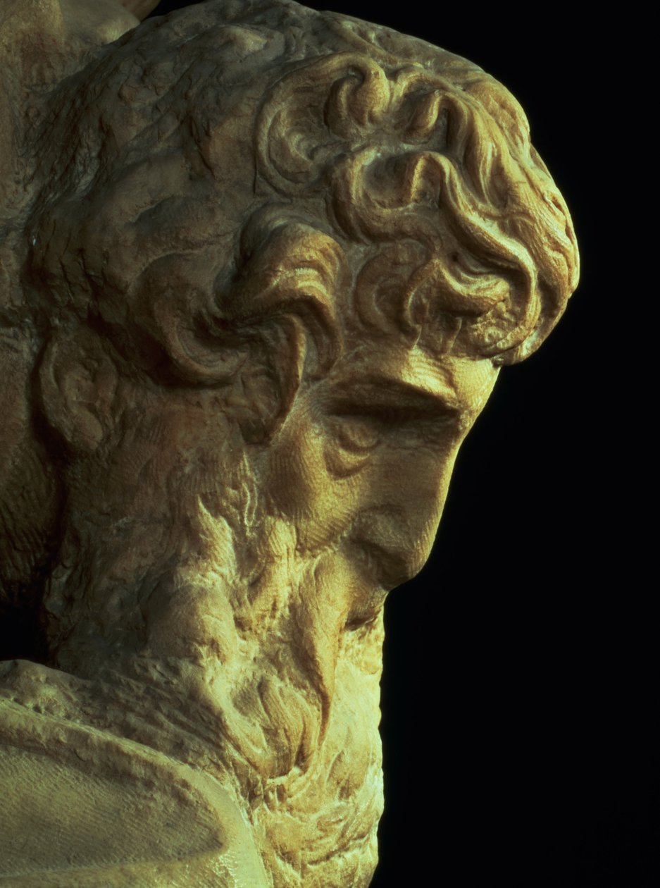 Der Genius des Sieges von Michelangelo Buonarroti (Detail) von Michelangelo Buonarroti
