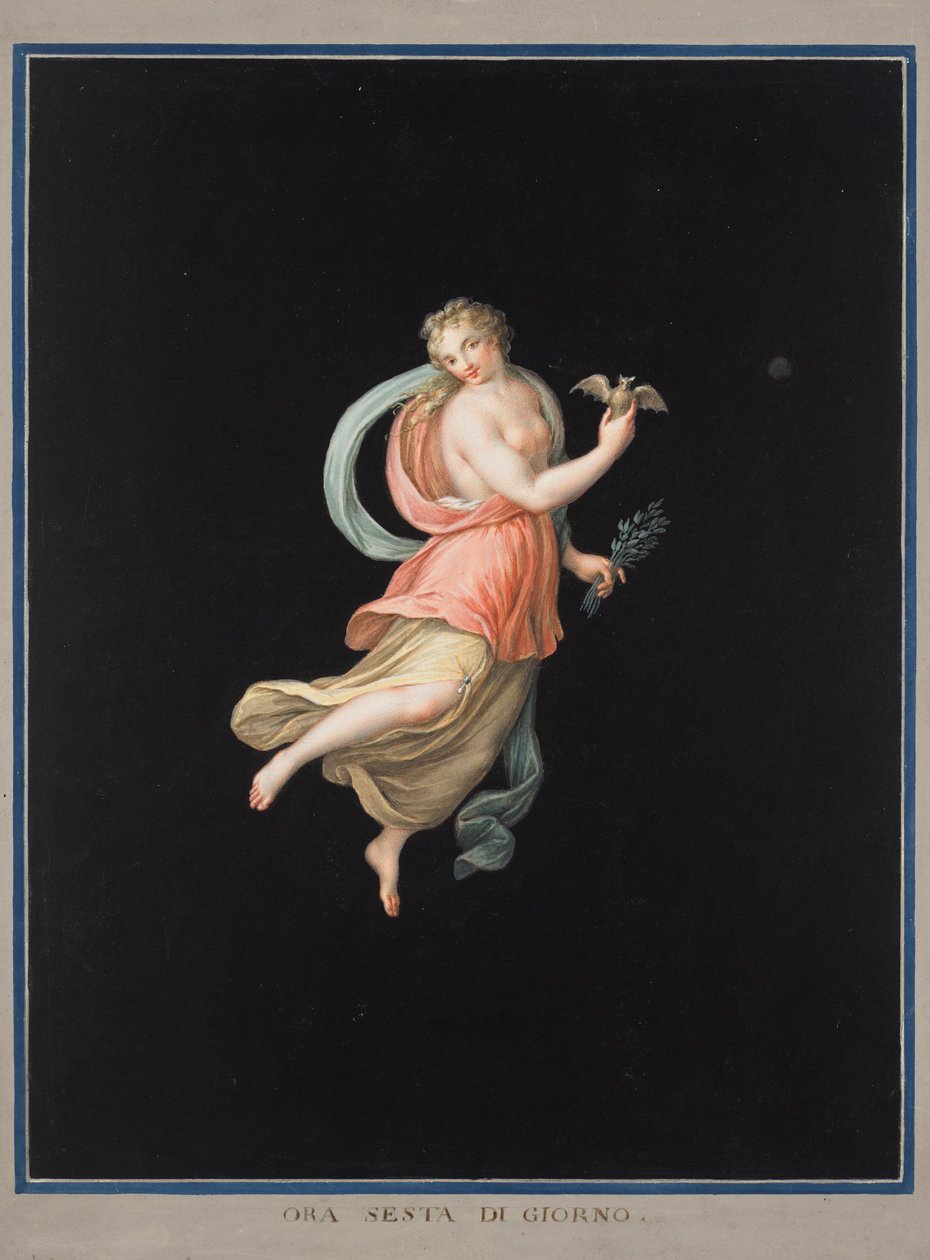 Weibliche Allegorie der Nacht von Michelangelo Maestri
