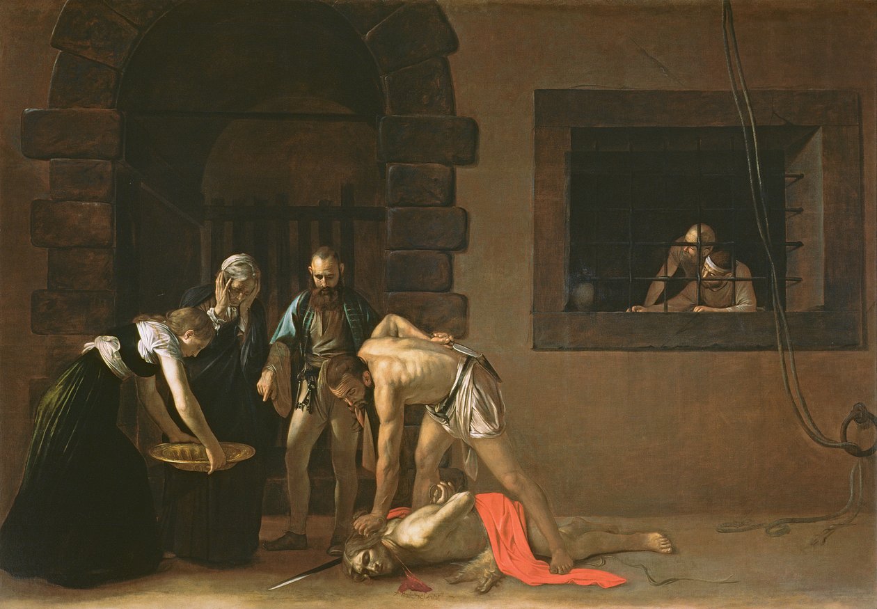 Die Enthauptung von Johannes dem Täufer, 1608 von Michelangelo Merisi Caravaggio