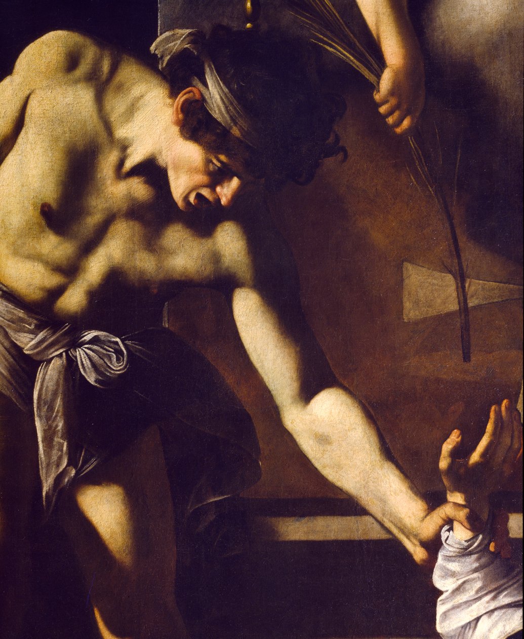 Das Martyrium des Hl. Matthäus (Detail) von Michelangelo Merisi Caravaggio