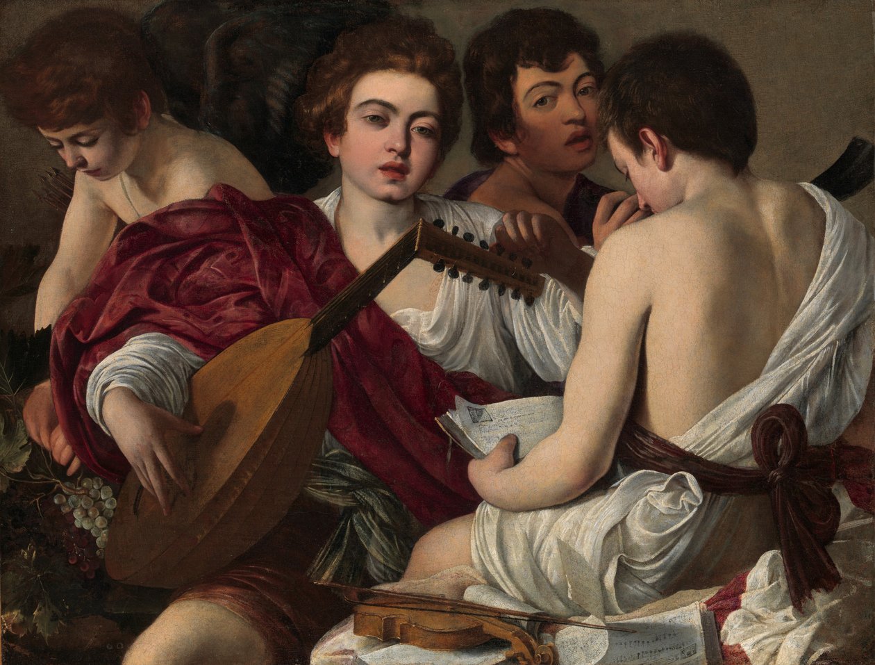 Die Musiker, ca. 1595 von Michelangelo Merisi da Caravaggio