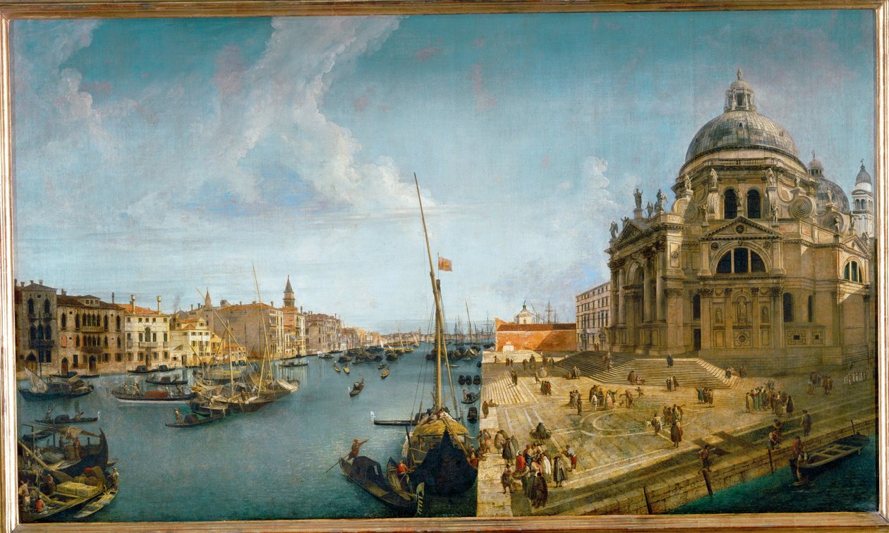 Der Eingang zum Canal Grande und die Kirche Maria della Salute, Venedig von Michele (circle of) Marieschi