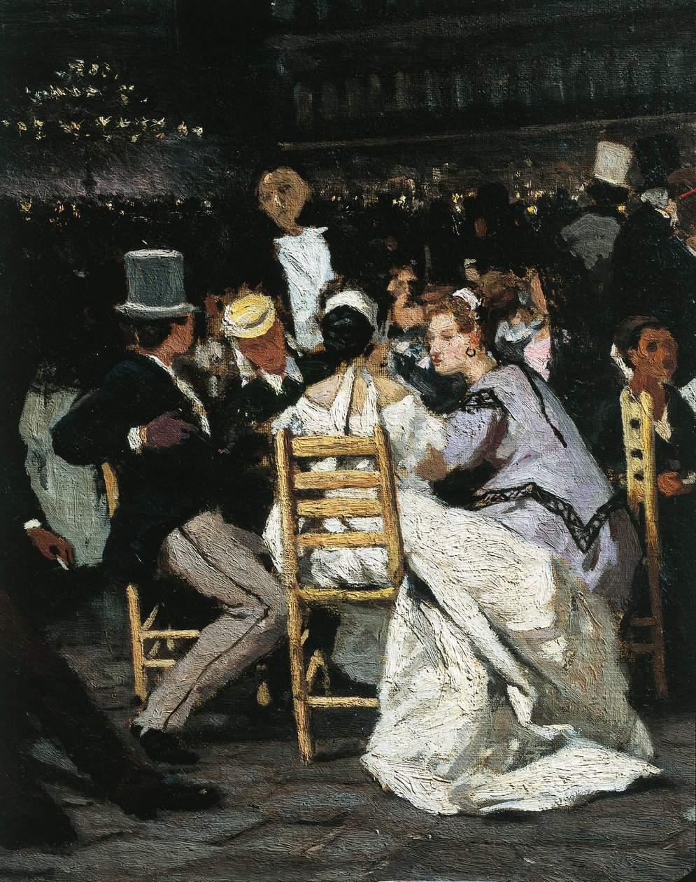 Ein Café auf der Piazza San Marco, von Michele Cammarano von Michele Cammarano