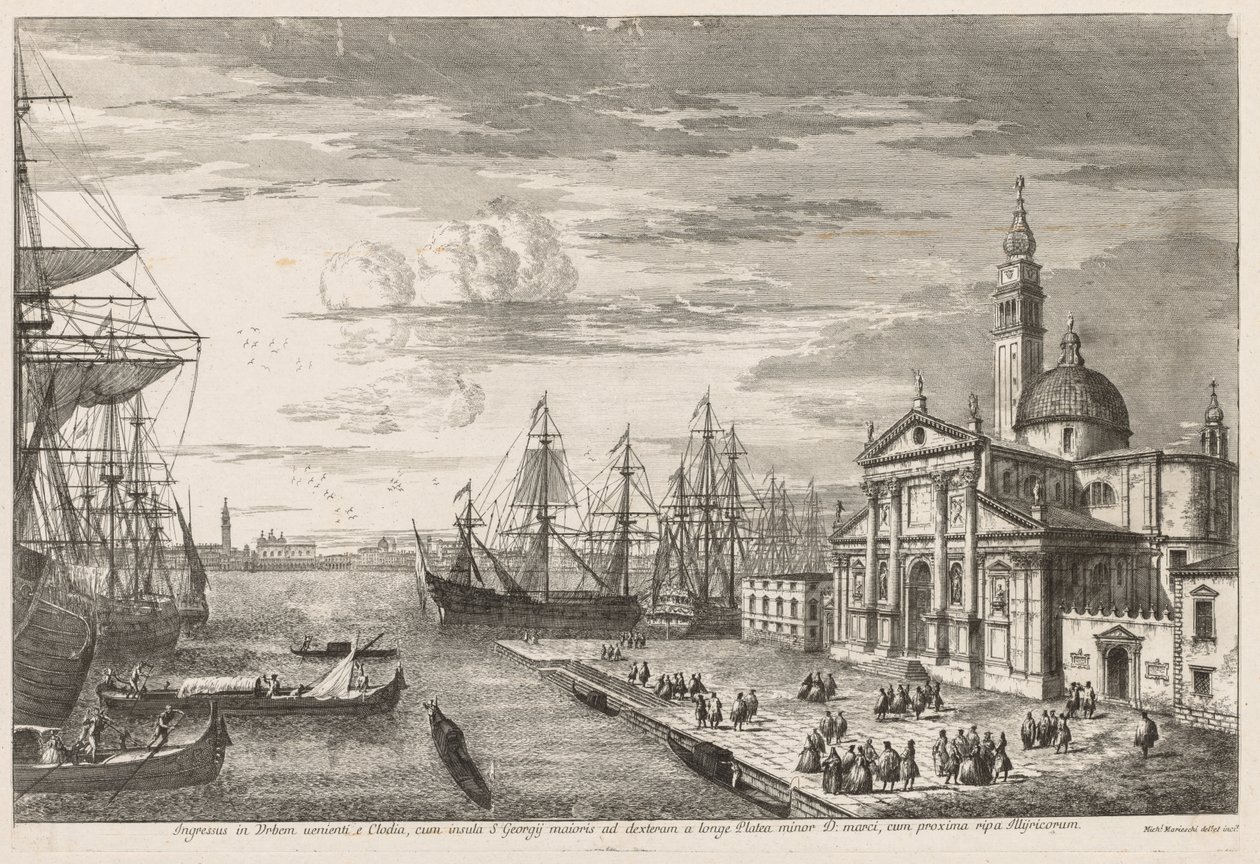 Ansichten von Venedig: Das Becken von St. Markus von Michele Marieschi