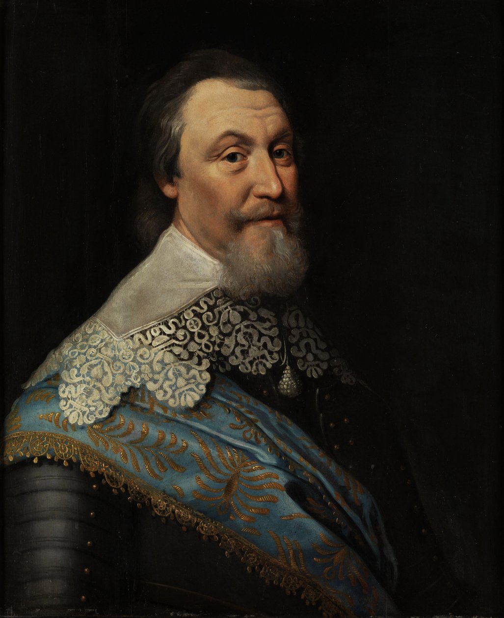 Porträt von Graf Axel Oxenstierna von Michiel Jansz. van Miereveld