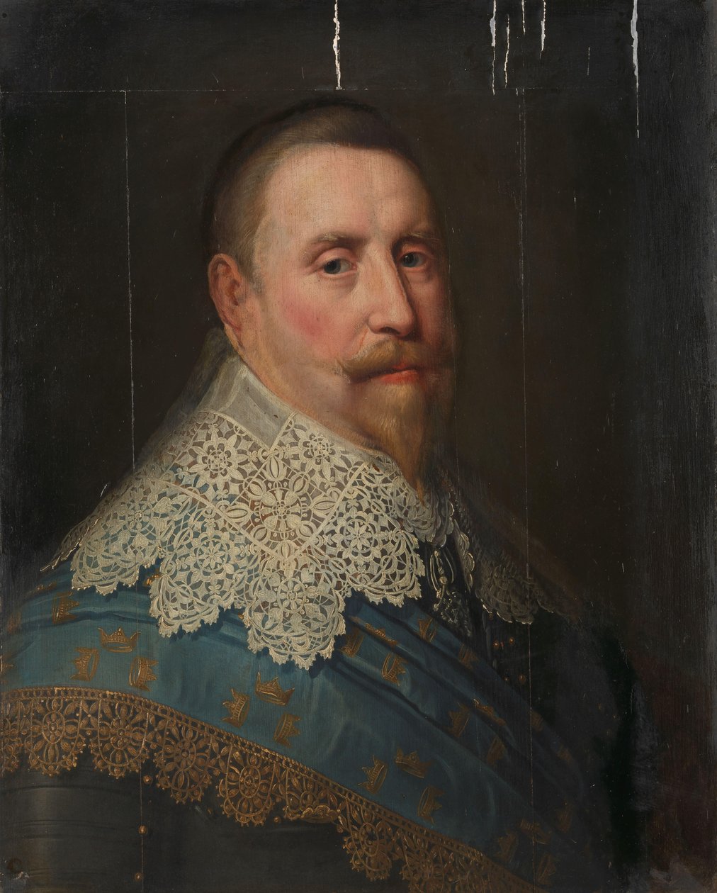 Porträt von Gustav II. Adolf (1594-1632), König von Schweden von Michiel Jansz van Mierevelt (copy after)