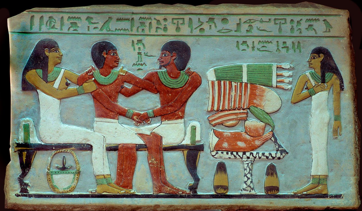 Ägyptische Antiquität: private und Gedenkstele aus der Nekropole von Abydos bei Theben. Mittleres Reich. Kairo, Ägyptisches Museum von Middle Kingdom Egyptian