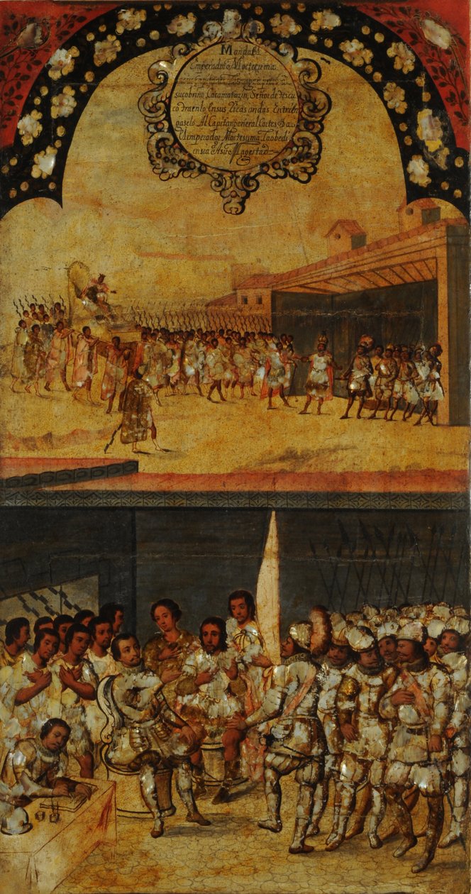Die Eroberung von Mexiko, Tafel XV von Miguel Gonzales