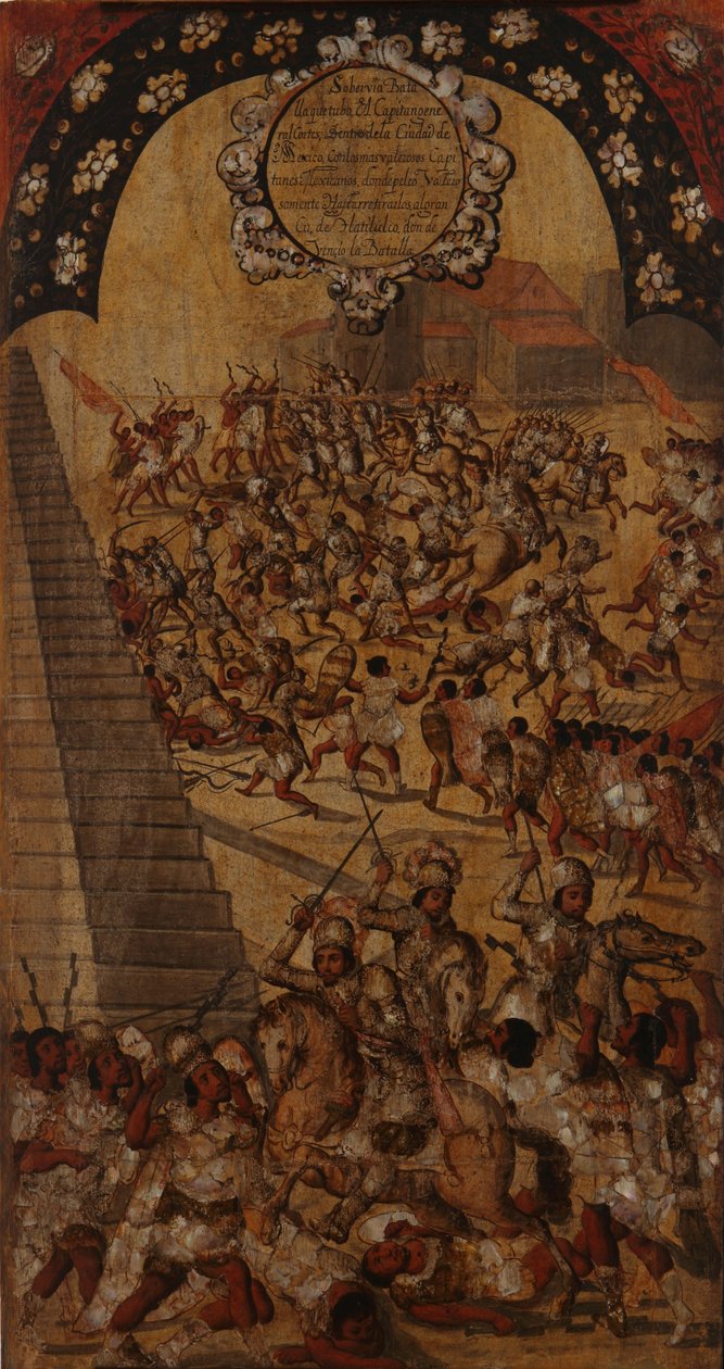 Die Eroberung Mexikos. Tafel XVI von Miguel Gonzales