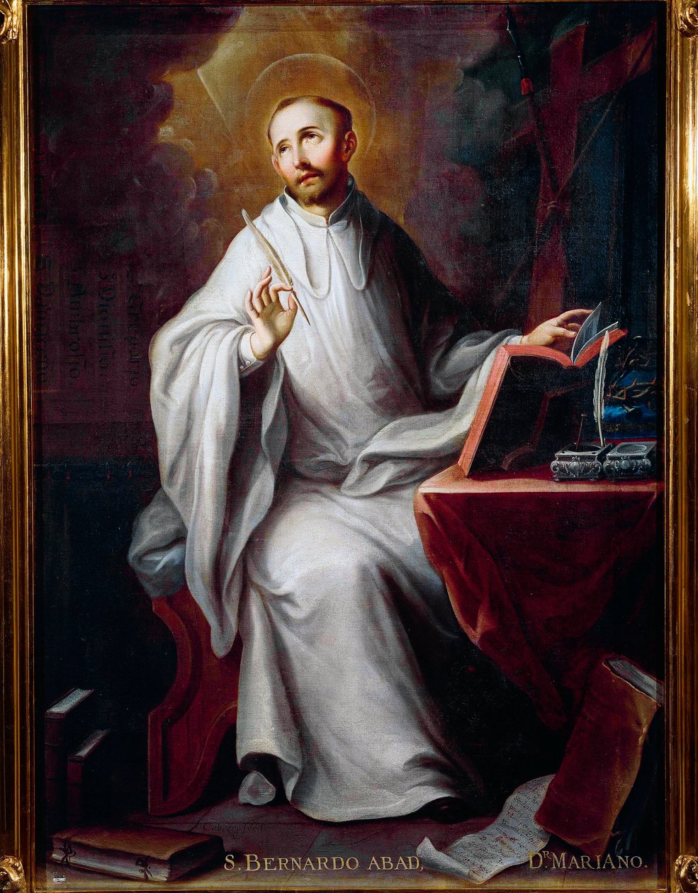 Darstellung des heiligen Bernhard von Clairvaux von Miguel Cabrera
