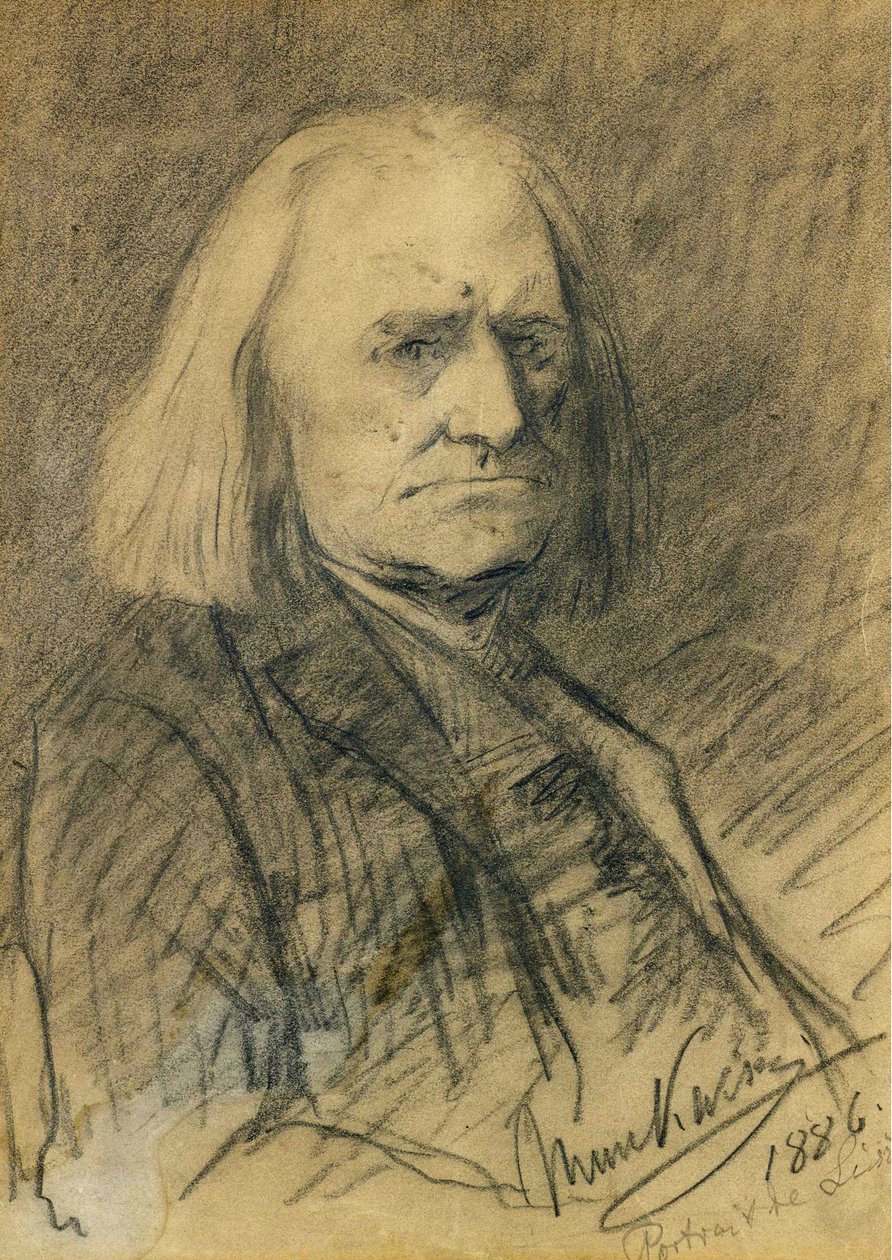 Porträt von Franz Liszt von Mihály Munkácsy