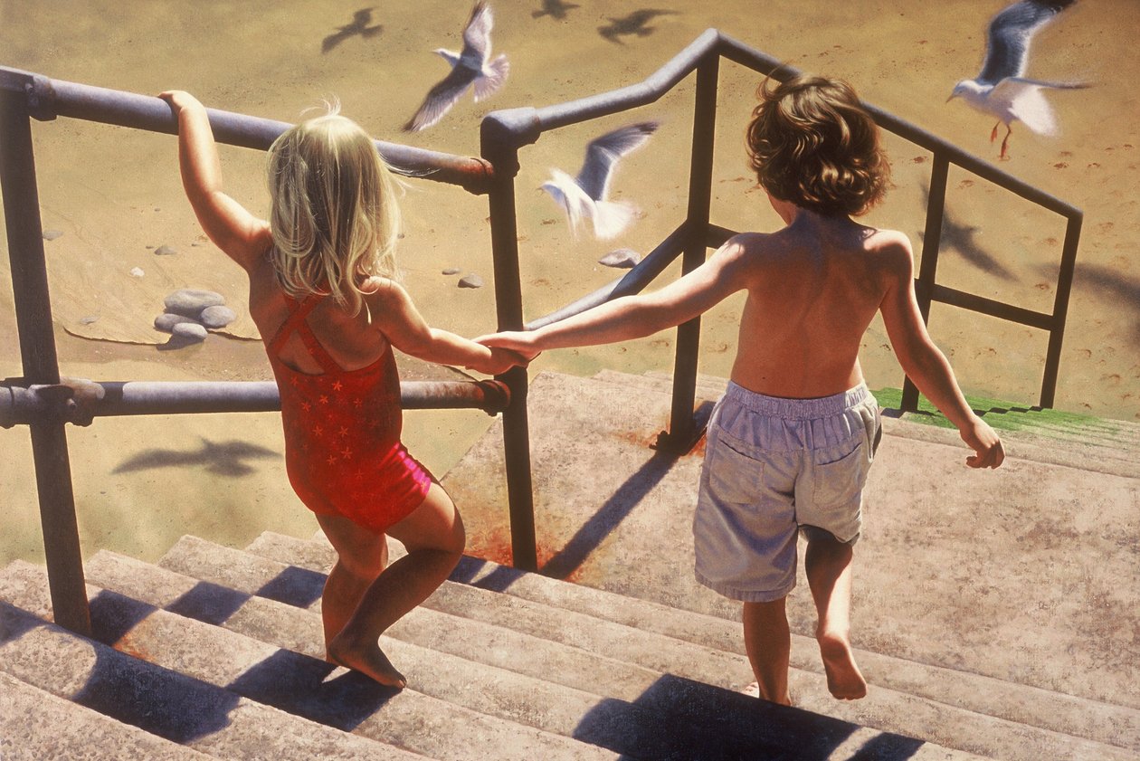 Betreten des Strandes von Mike Briscoe