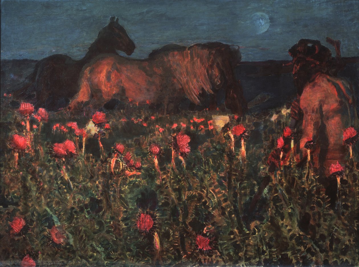 Die Nacht kommt, 1900 von Mikhail Aleksandrovich Vrubel