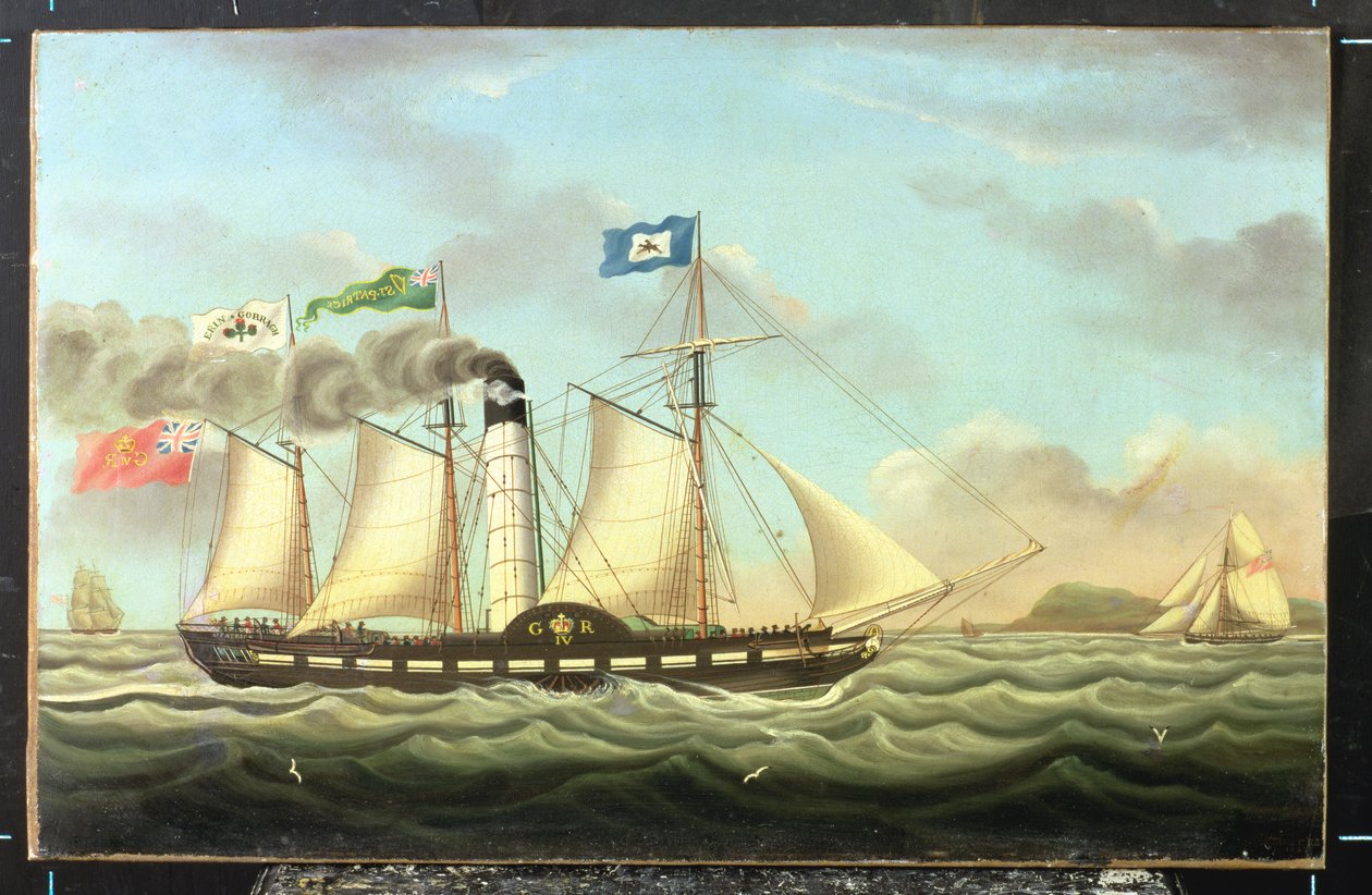 Das Dampfschiff "Saint Patrick" auf der Strecke Liverpool-Dublin von Miles Walters